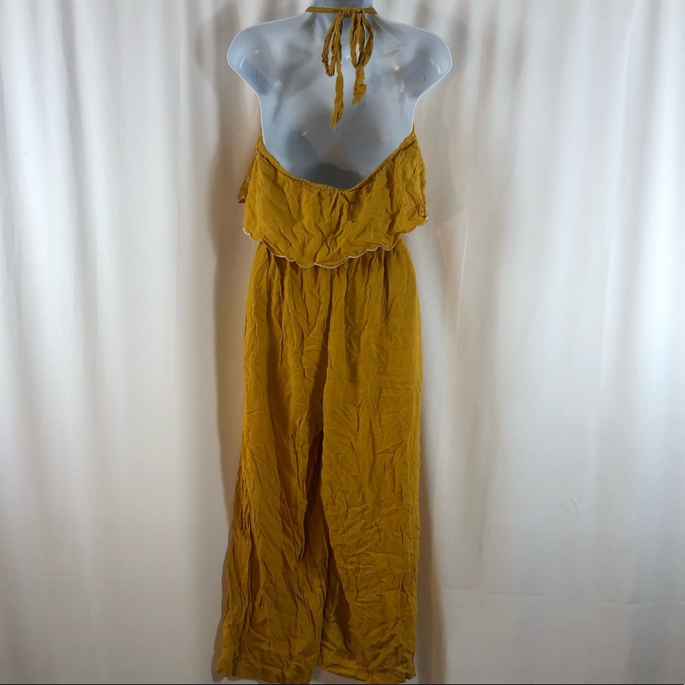 Flying Tomato Rayon ruffle neckline halter jumpsuit S - Picture 4 of 14
